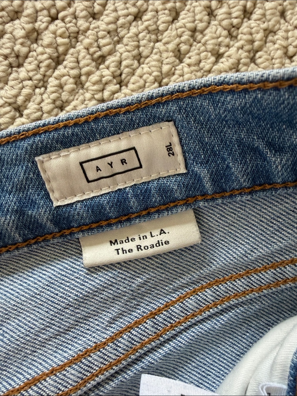 AYR The Roadie Light Blue High-Rise Straight Jeans - Picture 2 of 9